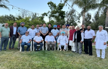 Consul General Dr. K. Srikar Reddy attended a dinner reception hosted by Mr. Saab Singh Bullar in Rancho Cucamonga, engaging with around 40 prominent members of the Indian Punjabi community. The discussions focused on strengthening ties between India and the Indian diaspora in Los Angeles.
