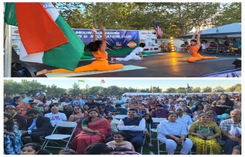 Consul General [CG] Dr. K. Srikar Reddy hoisted the Indian National Flag at the India Independence Day celebrations organized by the Mountain House Sports & Recreation Club at Central Community Park, Mountain House on August 10, 2024. Addressing the gathering, CG extended greetings on the occassion of celebration of the 78th Indian Independence Day. He appreciated the contribution of the Indian diaspora to the socio-economic fabric and cultural diveristy of the city. He encouraged all participants to be connected with India and benefit by participating in India's growth story.