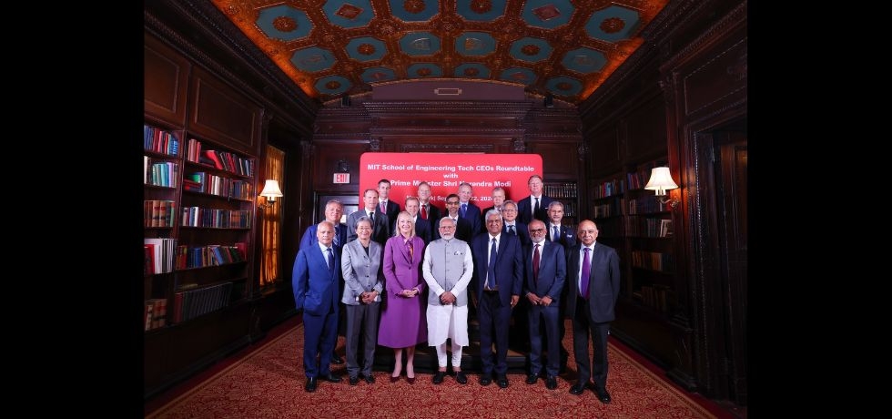 Prime Minister Shri Narendra Modi interacted with the Tech leaders and CEOs of USA, in a Roundtable hosted by the Massachusetts Institute of Technology (MIT) School of Engineering in New York