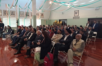 Consul General Dr. K. Srikar Reddy hosted a community interaction at the historic Gadar Memorial on 10 November, 2024, during the visit of Speaker of the Punjab Legislative Assembly Shri Kultar Singh Sandhwan to San Francisco. The meeting was attended by about 100 prominent members of Punjabi diaspora in California. Speaker Shri Sandhwan in his address invited the Indian diaspora to explore opportunities for investment in Punjab in sectors like manufacturing, food processing, medical tourism, IT, green energy, etc. Consul General and the Speaker paid homage to Shaheed Kartar Singh Sarabha and other Gadri Babas for their role in freedom struggle of India. A number of prominent members of the Punjabi diaspora spoke on this occasion and expressed their views on further strengthening their ties with Punjab.