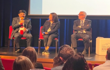 Consul General Dr. K. Srikar Reddy spoke on Emerging Technologies and Diplomacy at an event organised by DWIH on December 3rd, 2024, at the Exploratorium in San Francisco.