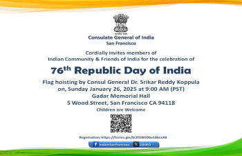 76th Republic Day of India - Flag Hoisting