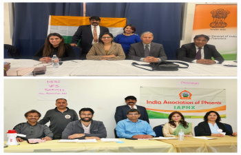 The Consulate General of India, San Francisco, in association with the India Association of Phoenix, hosted its first-ever Consular Camp in ElDorado Mesa, Arizona on February 1st and 2nd at the Chinmaya Mission Hall. This event was part of the 