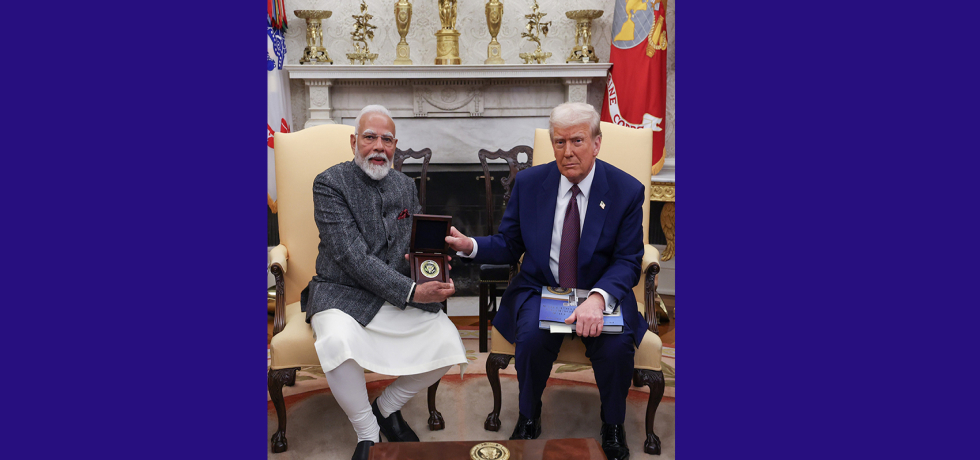 Prime Minister Shri Narendra Modi met President of the United States, The Honorable Donald J. Trump at the White House in Washington D.C. 